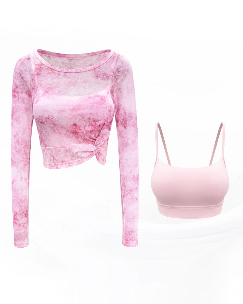 タイダイ通気性2点セットトップス3031