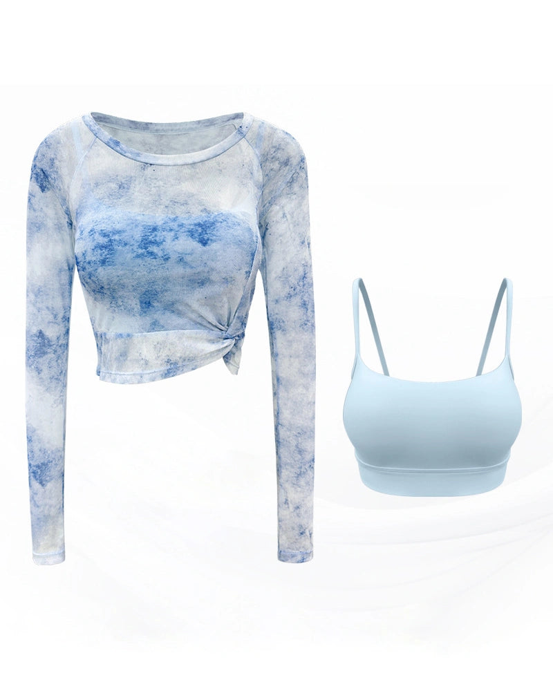 タイダイ通気性2点セットトップス3031