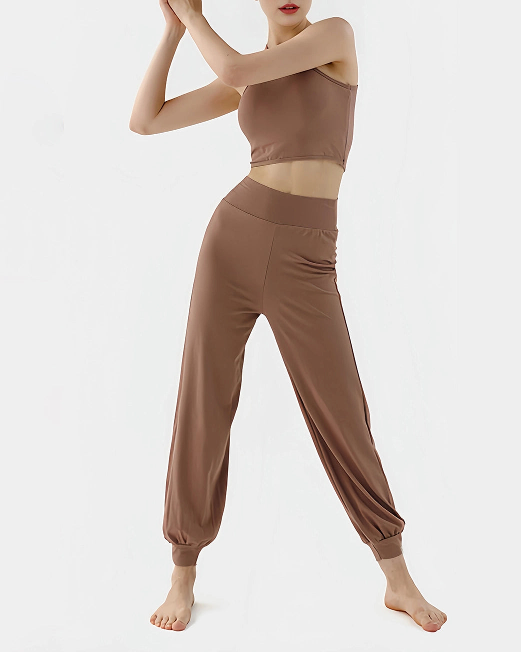 ホルターネック タンクトップ ＆ ドレープパンツ 2点セット3054