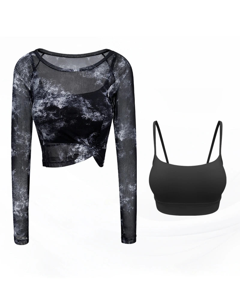 タイダイ通気性2点セットトップス3031