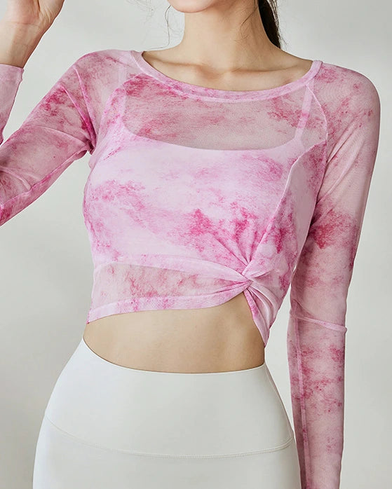 タイダイ通気性2点セットトップス3031