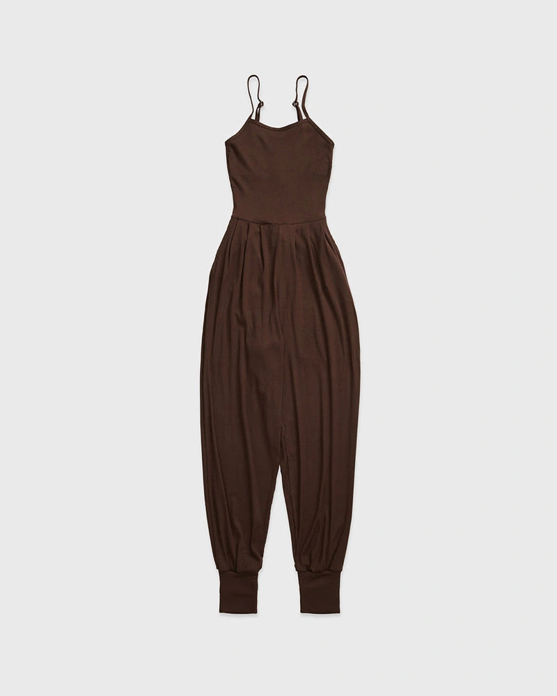 リブ編みくすみオールインワン 3021