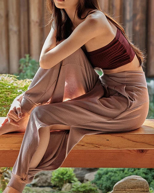 重ねウエストサイドスリットヨガパンツ3026