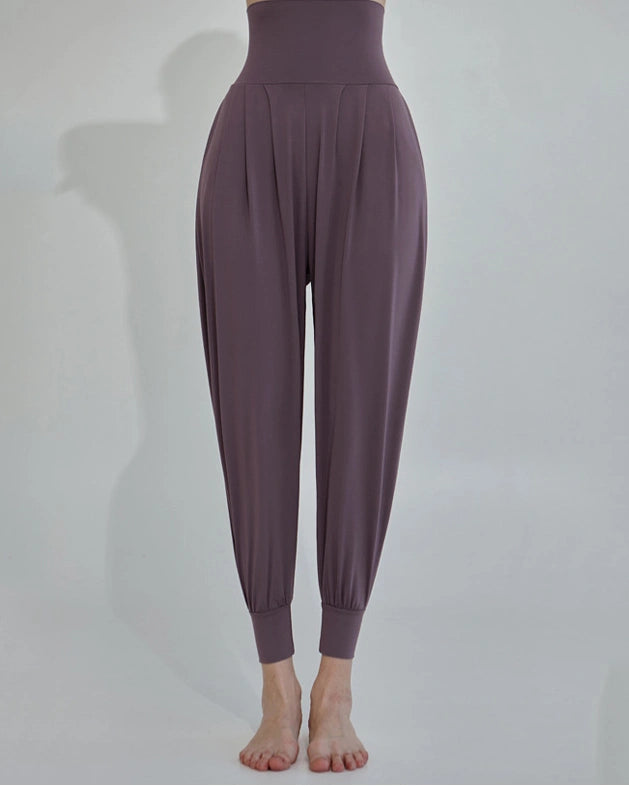 プリーツドレープヨガパンツ3027