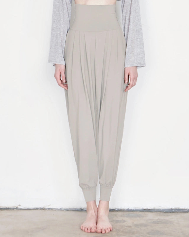 プリーツドレープヨガパンツ3027