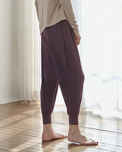 プリーツドレープヨガパンツ3027