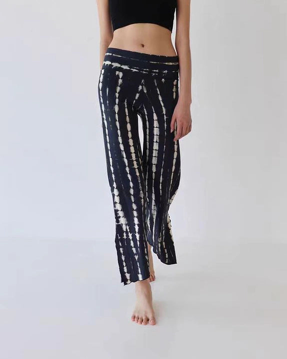 サイドスリットタイダイヨガフレアパンツ3037