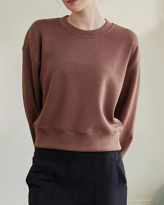 ドロップショルダースウェットクルーネックシャツ3041