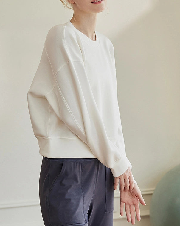 ドロップショルダースウェットクルーネックシャツ3041