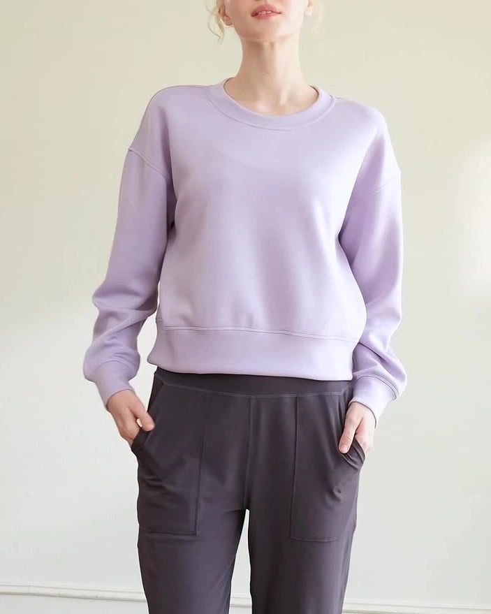 ドロップショルダースウェットクルーネックシャツ3041