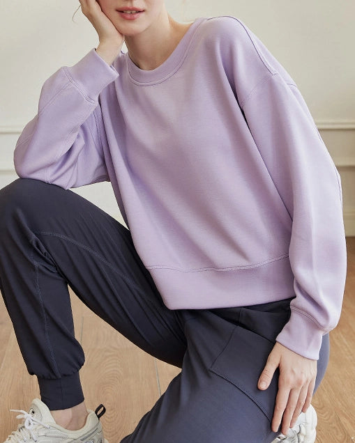 ドロップショルダースウェットクルーネックシャツ3041