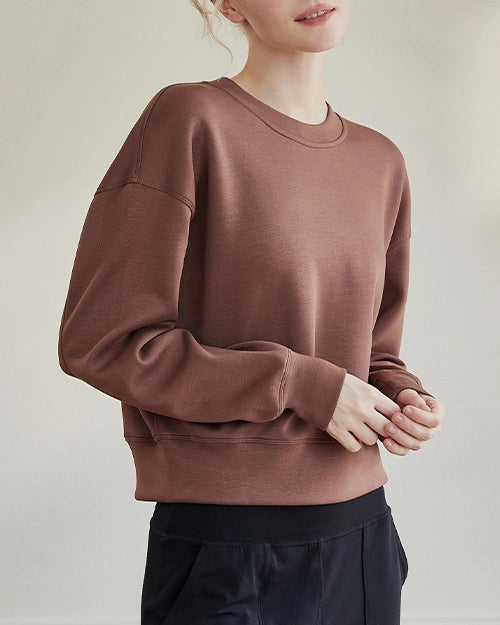 ドロップショルダースウェットクルーネックシャツ3041