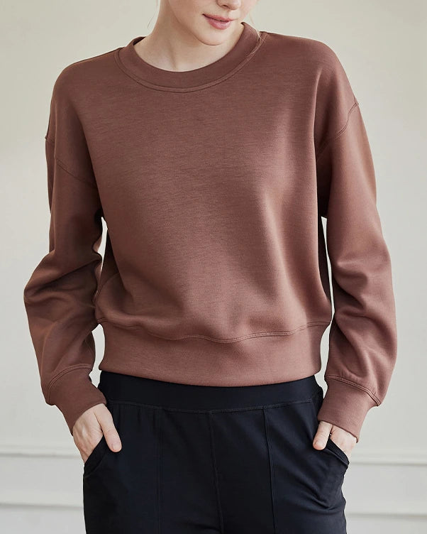 ドロップショルダースウェットクルーネックシャツ3041