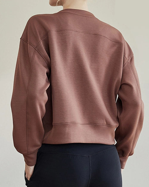 ドロップショルダースウェットクルーネックシャツ3041