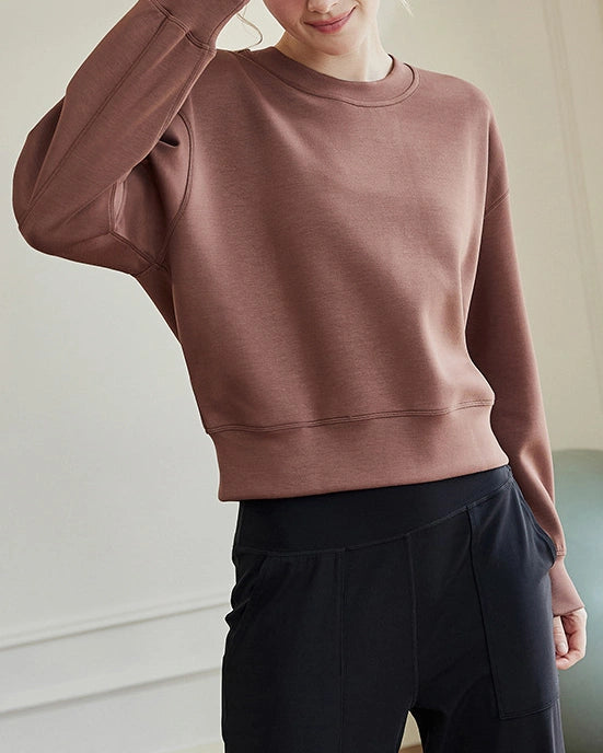 ドロップショルダースウェットクルーネックシャツ3041