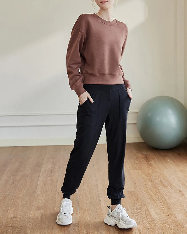 ドロップショルダースウェットクルーネックシャツ3041