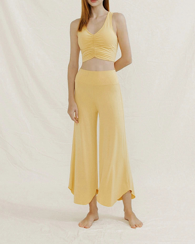 九分丈キャミソール＆ヨガパンツセットアップ 3042