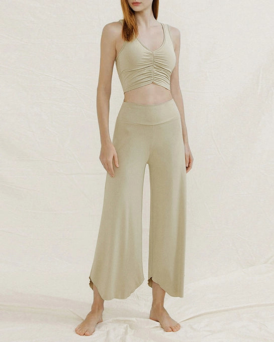 九分丈キャミソール＆ヨガパンツセットアップ 3042