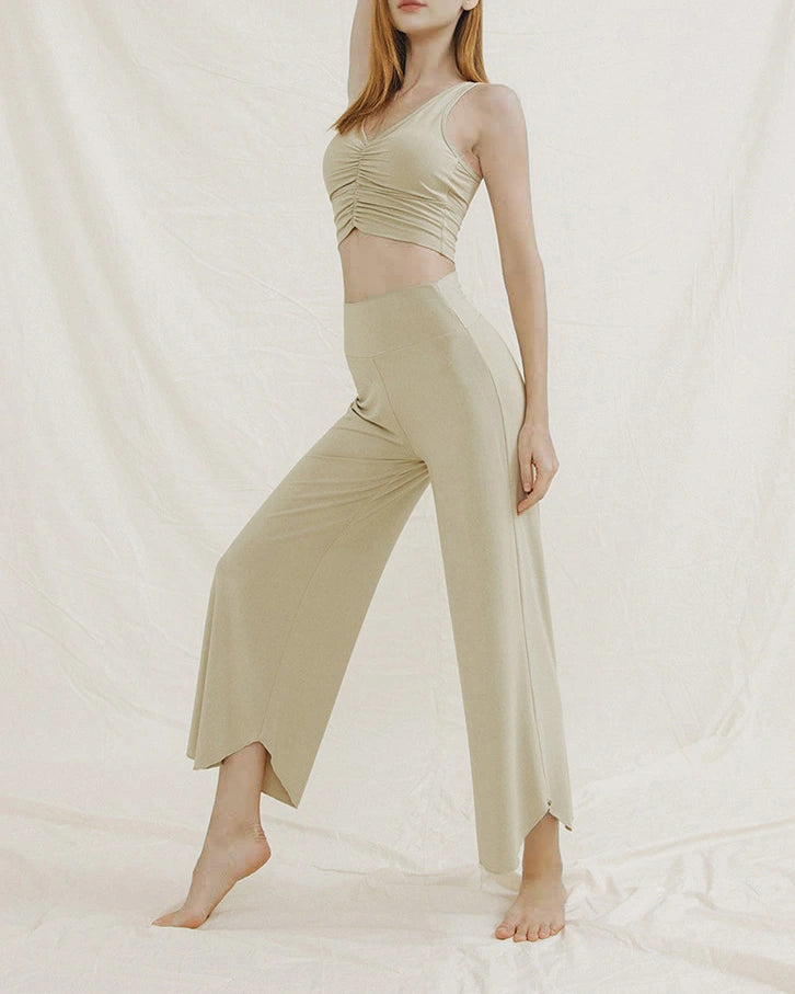 九分丈キャミソール＆ヨガパンツセットアップ 3042