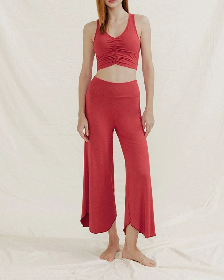 九分丈キャミソール＆ヨガパンツセットアップ 3042