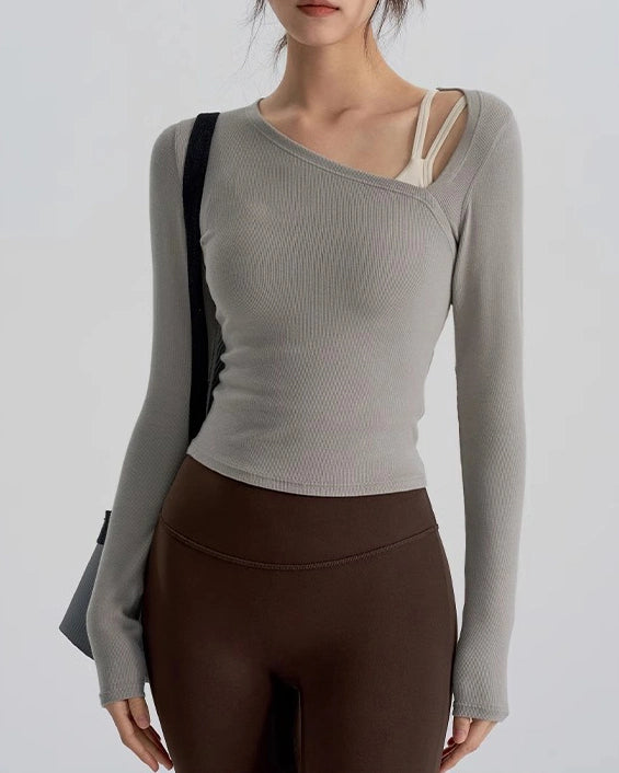 スキンラインヨガロングスリーブ 3045