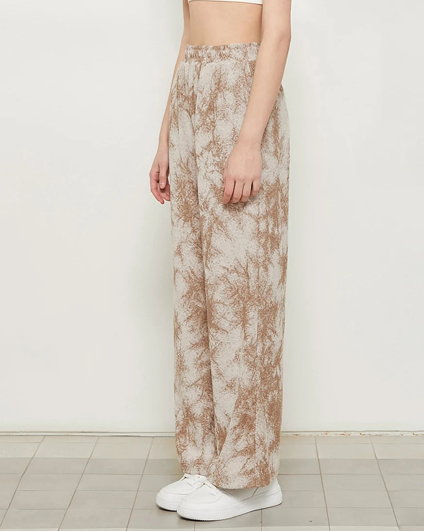 アースカラータイダイワイドパンツ3049