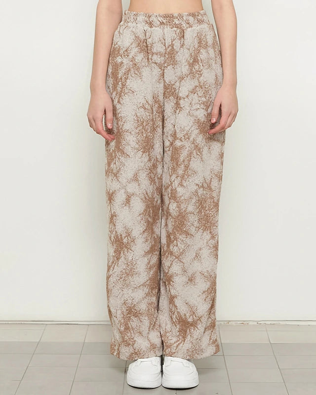 アースカラータイダイワイドパンツ3049