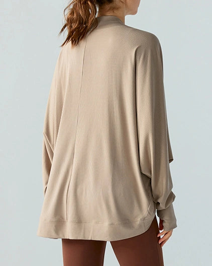 リブニットドルマンスリーブカーディガン 3068