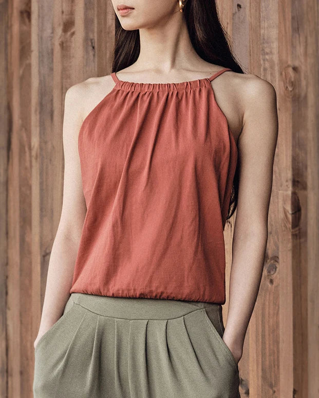 ホルターネックバックスリットトップ 3081