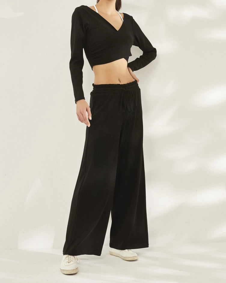 ラップフロントヨガフローカットソー 3086