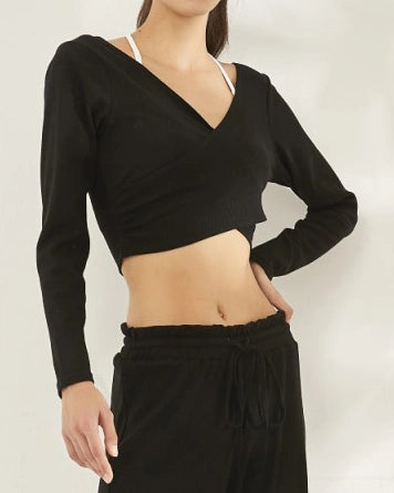 ラップフロントヨガフローカットソー 3086