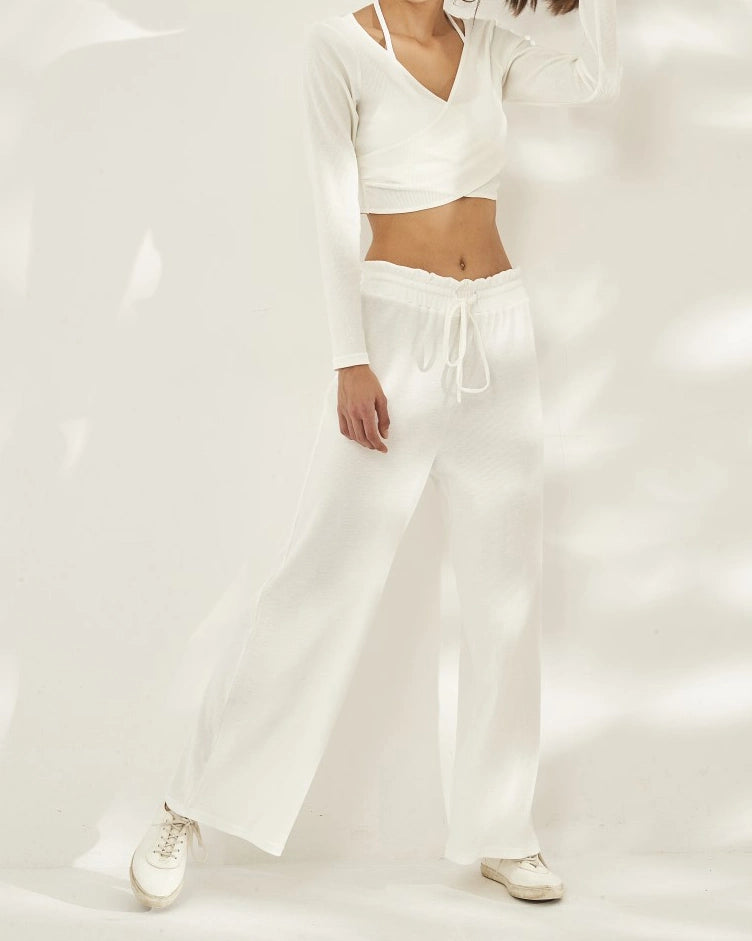 ラップフロントヨガフローカットソー 3086