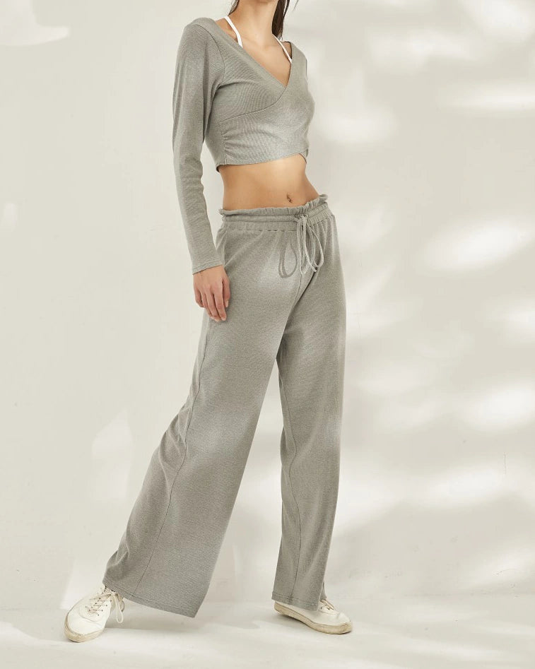 ラップフロントヨガフローカットソー 3086