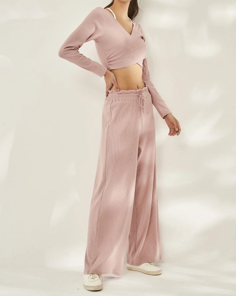 ラップフロントヨガフローカットソー 3086