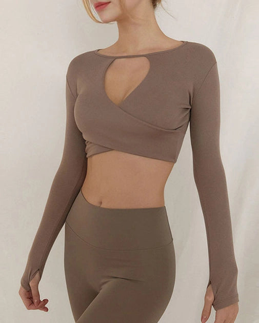 アモフロントクロスロングスリーブ 3103