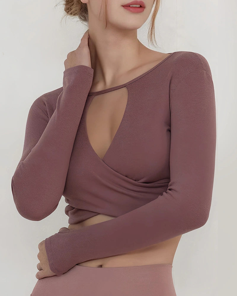 アモフロントクロスロングスリーブ 3103