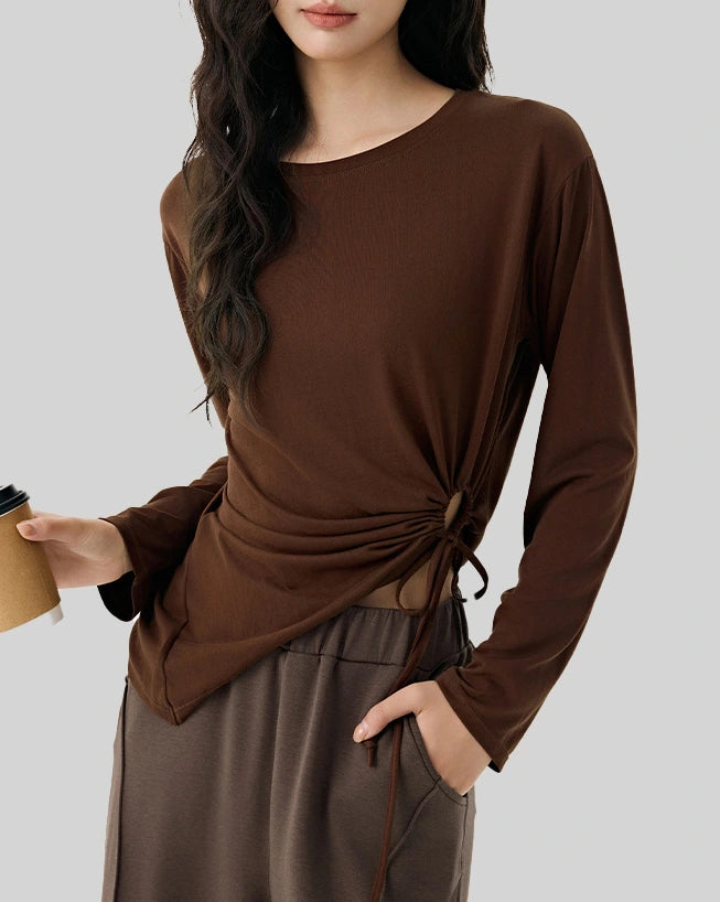 アシンメトリーサイドドロストロングトップ 3105