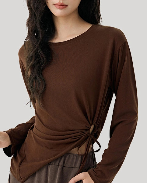 アシンメトリーサイドドロストロングトップ 3105