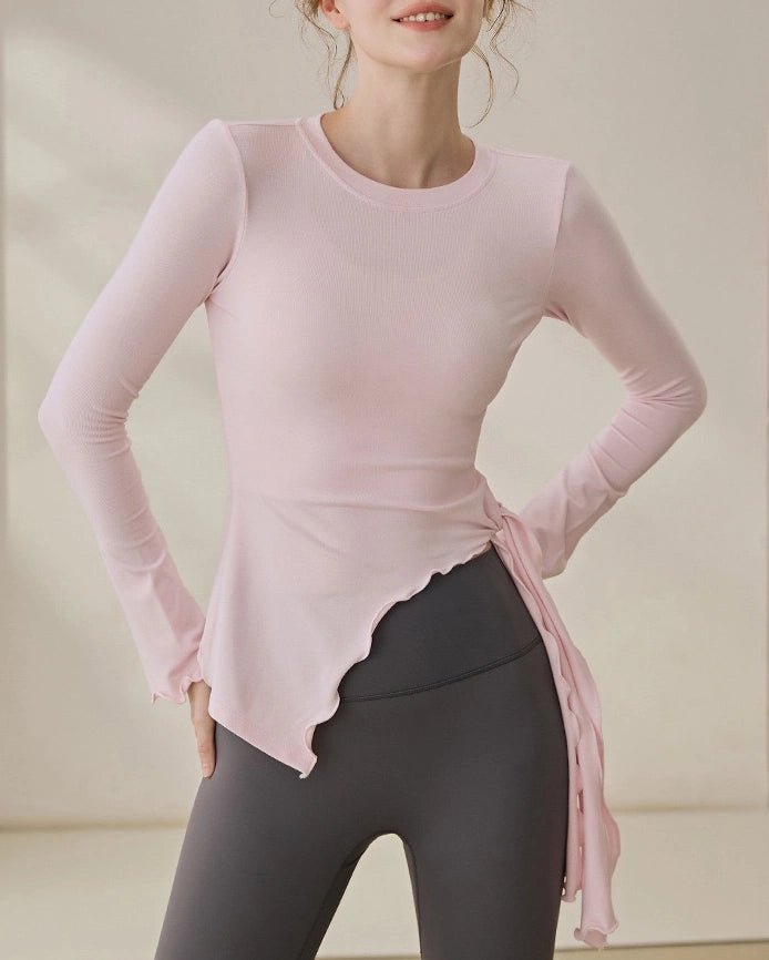 フレアスリーブ スリット入り 長袖 3108