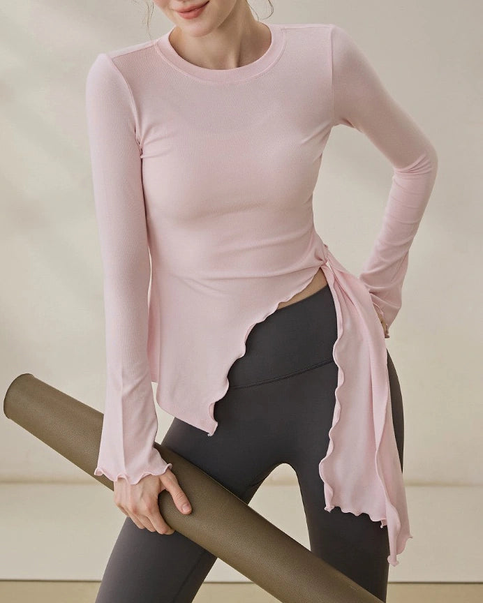 フレアスリーブ スリット入り 長袖 3108