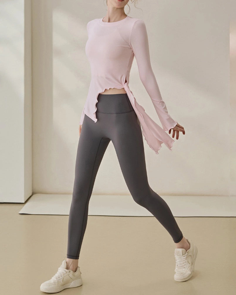 フレアスリーブ スリット入り 長袖 3108