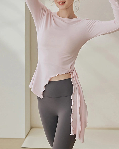 フレアスリーブ スリット入り 長袖 3108