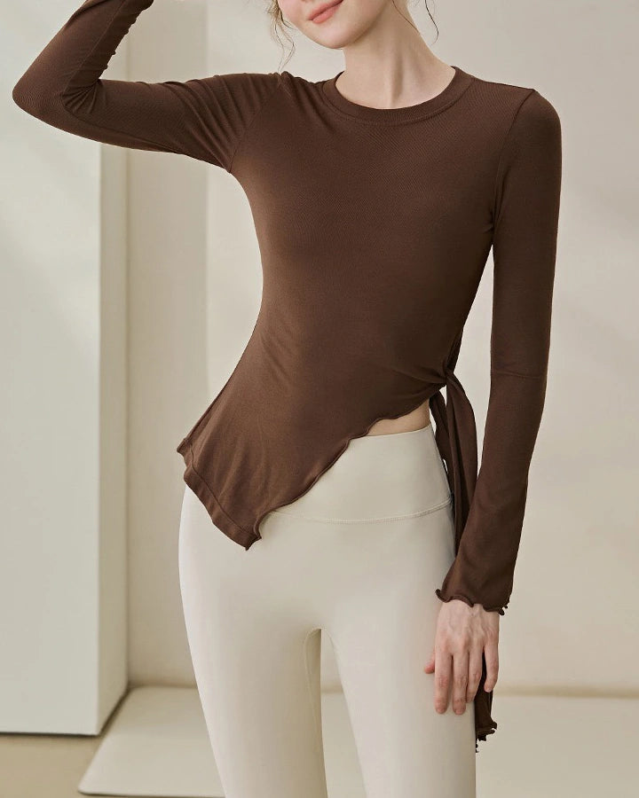 フレアスリーブ スリット入り 長袖 3108