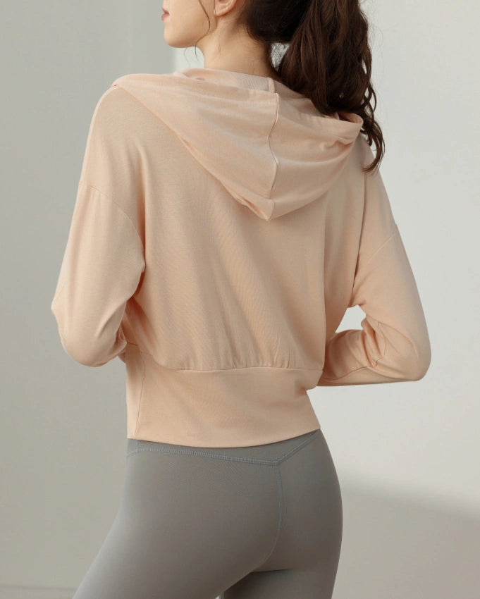 レジェカシュクールフーディーロングトップ 3109