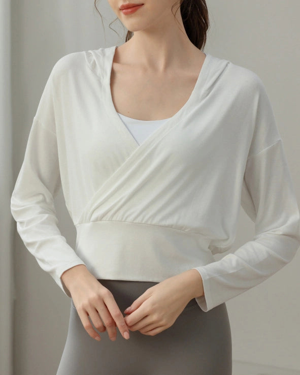 レジェカシュクールフーディーロングトップ 3109