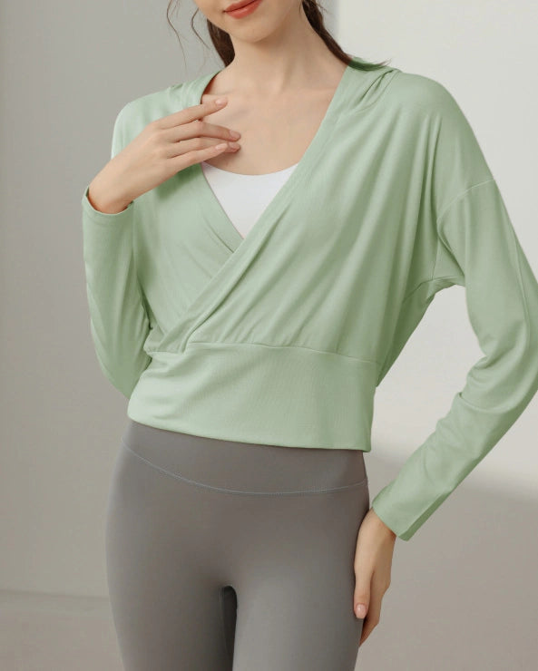 レジェカシュクールフーディーロングトップ 3109