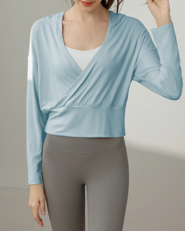 レジェカシュクールフーディーロングトップ 3109