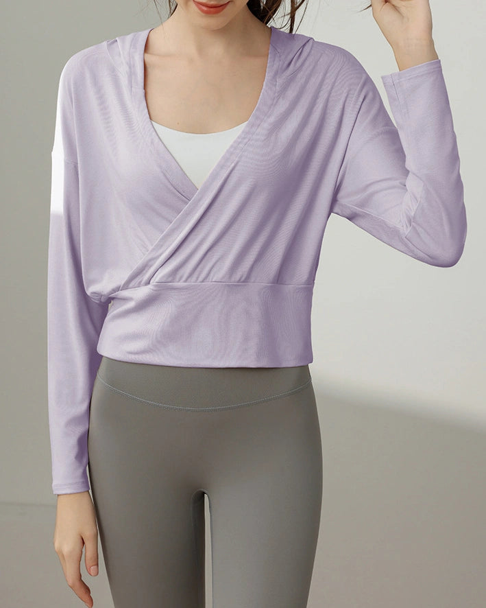 レジェカシュクールフーディーロングトップ 3109