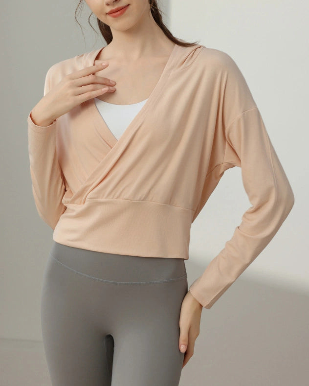 レジェカシュクールフーディーロングトップ 3109