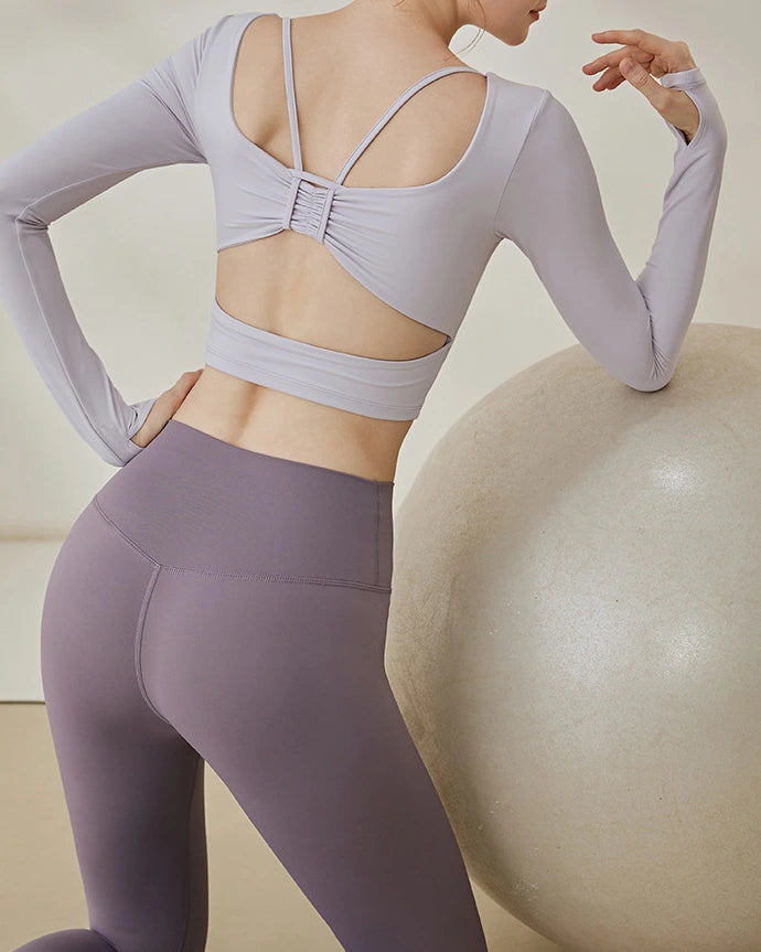 ドゥルバネスクエアネックヨガブラトップ 3115